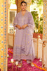 Lavender Color Cotton Embroidered Anarkali Suit