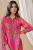 Fuchsia Pink Colour Muslin Printed Co-Ord Set