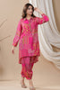 Fuchsia Pink Colour Muslin Printed Co-Ord Set