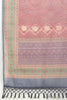 Maroon Organza Cotton Bandhani Block Printed Saree