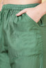 Green Chanderi Neck-Embroidered Straight Suit