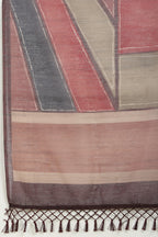 Wine Organza Cotton Printed Saree