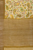 Olive Green & Beige Cotton Silk Floral Boota Printed Saree