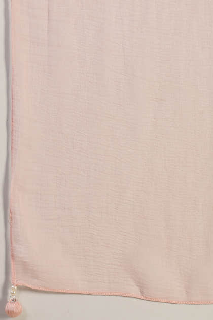 Baby Pink Embroidred Crepe Silk Anarkali Suit