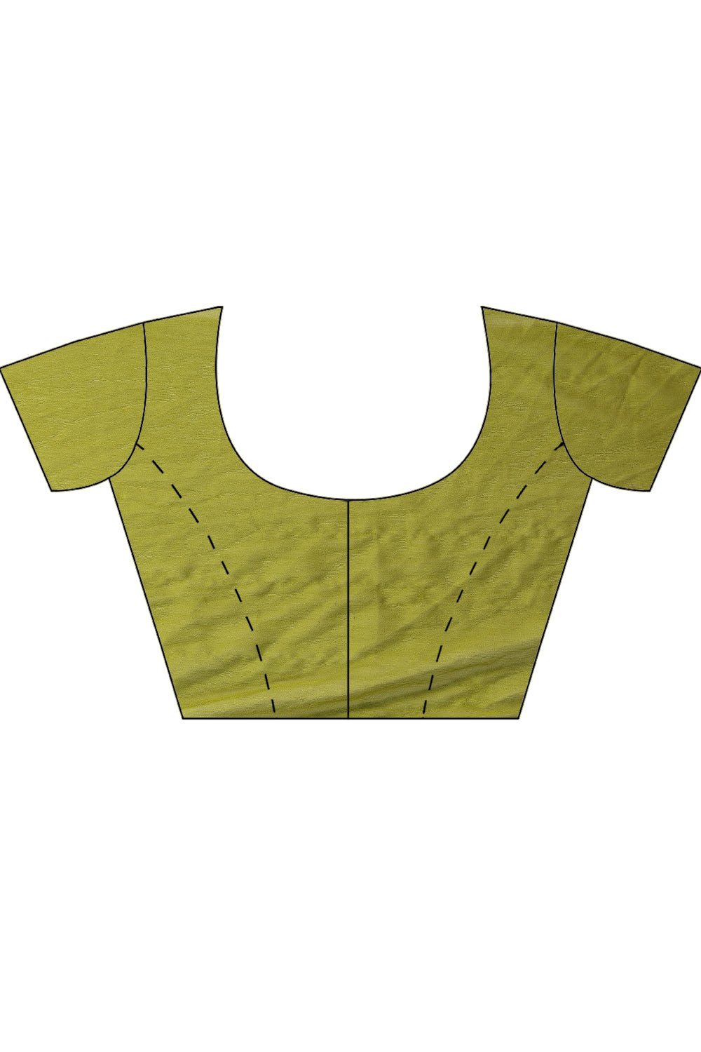 Olive Green  Chiffon Floral Zari Border & Floral Printed Saree