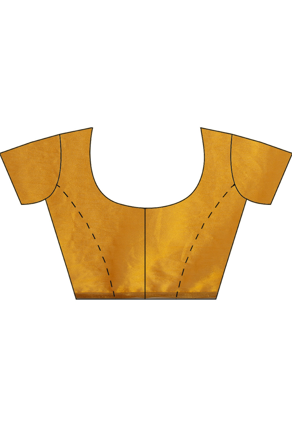 Mustard Chiffon Floral Zari Border & Floral Printed Saree