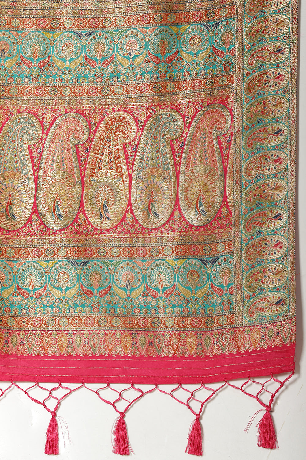 Rani Silk Madhubani Woven Saree