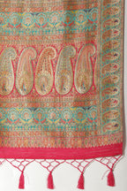 Rani Silk Madhubani Woven Saree