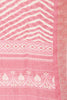 Coral Color Chiffon Leheriya Printed Saree