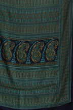Navy Crepe Printed Saree