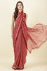 Maroon Georgette Printed Saree