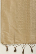 Beige Lightweight Banarasi Silk Weaving Saree