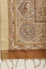 Brown Color Cotton Silk Madhubani Print Saree