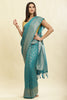 Eastern Blue Lightweight Banarasi Silk Weaving Saree