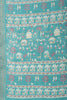 Teal Cotton Silk Printed Saree