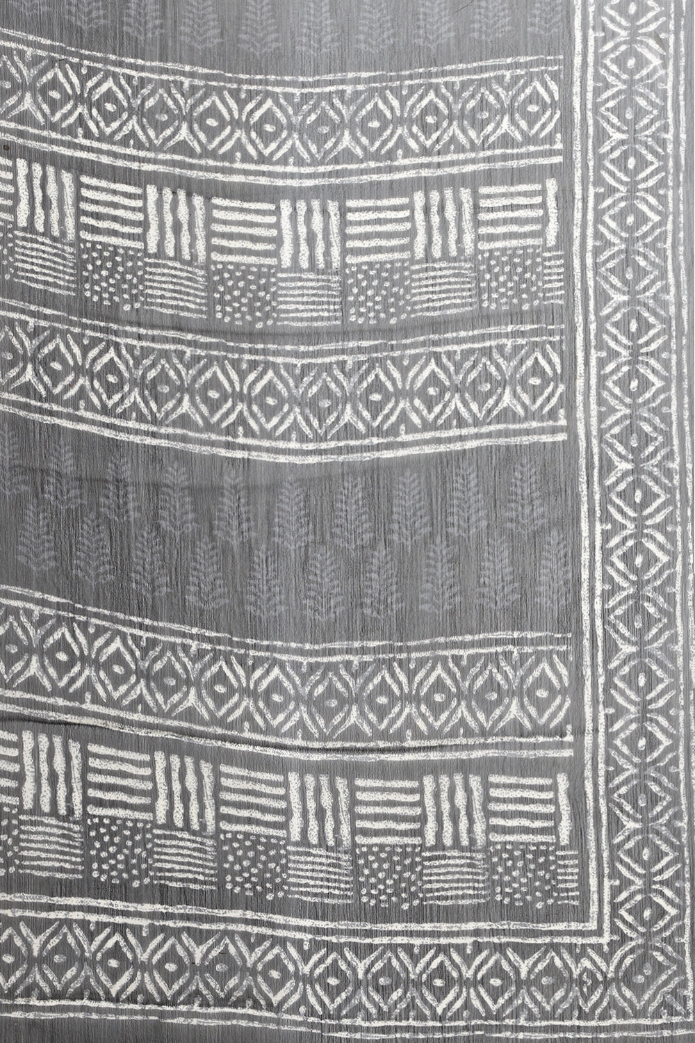 Black Printed Georgette Saree
