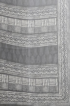 Black Printed Georgette Saree