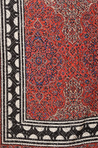 Black Muslin Ajrakh Printed Suit with Palazzo