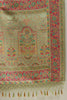 Pista Green Chanderi Cotton kashida Weaves Saree