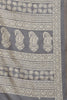 Grey Color Cotton Silk Boota Printed And Zari Woven Saree