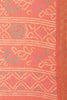 Orange Color Chiffon Bandhani Printed Saree