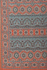 Rust Ajrakh Block Printed Cotton Saree