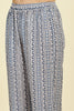Blue Cotton Hacoba Style Printed Unstitched Suit Material