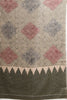 Sage Green Jacquard Silk Printed Saree