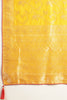 Mustard Banarasi Silk Zari Floral Zaal Woven Saree