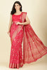 Raspberry Cotton Silk Printed Saree