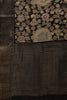 Black Floral Printed & Zari Border Cotton Silk Saree