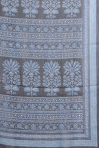 Navy Georgette Printed Saree