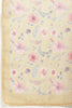 Light Mustard Organza Floral Printed And Lace Work Saree