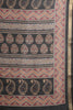 Black Block Printed Cotton Saree