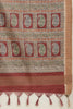Maroon Cotton Silk Floral Boota Printed Saree