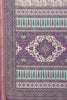 Purple Ajrakh Block Printed Cotton Saree