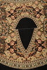 Black Color Pure Crepe Digital & Hand Print Saree with Mirror and Beads Handwork By Tarun Tahiliani Designer Collection