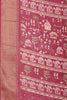 Dark Magenta Cotton Silk Printed Saree