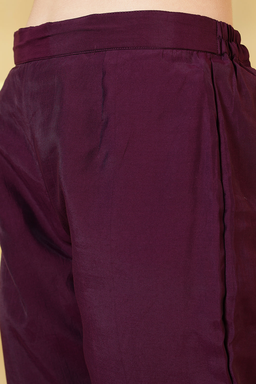 Dark Scarlet Silk Cut-Dana And Pearl Embroidered Suits