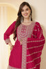 Rani Zari Embroidered Silk Suit With Farsi Salwar
