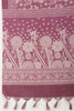 Purple Kota Cotton Floral Jaal Printed Saree