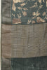 Sea Green Cotton Silk Floral Printed & Zari Border Saree