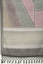 Black Organza Cotton Printed Saree