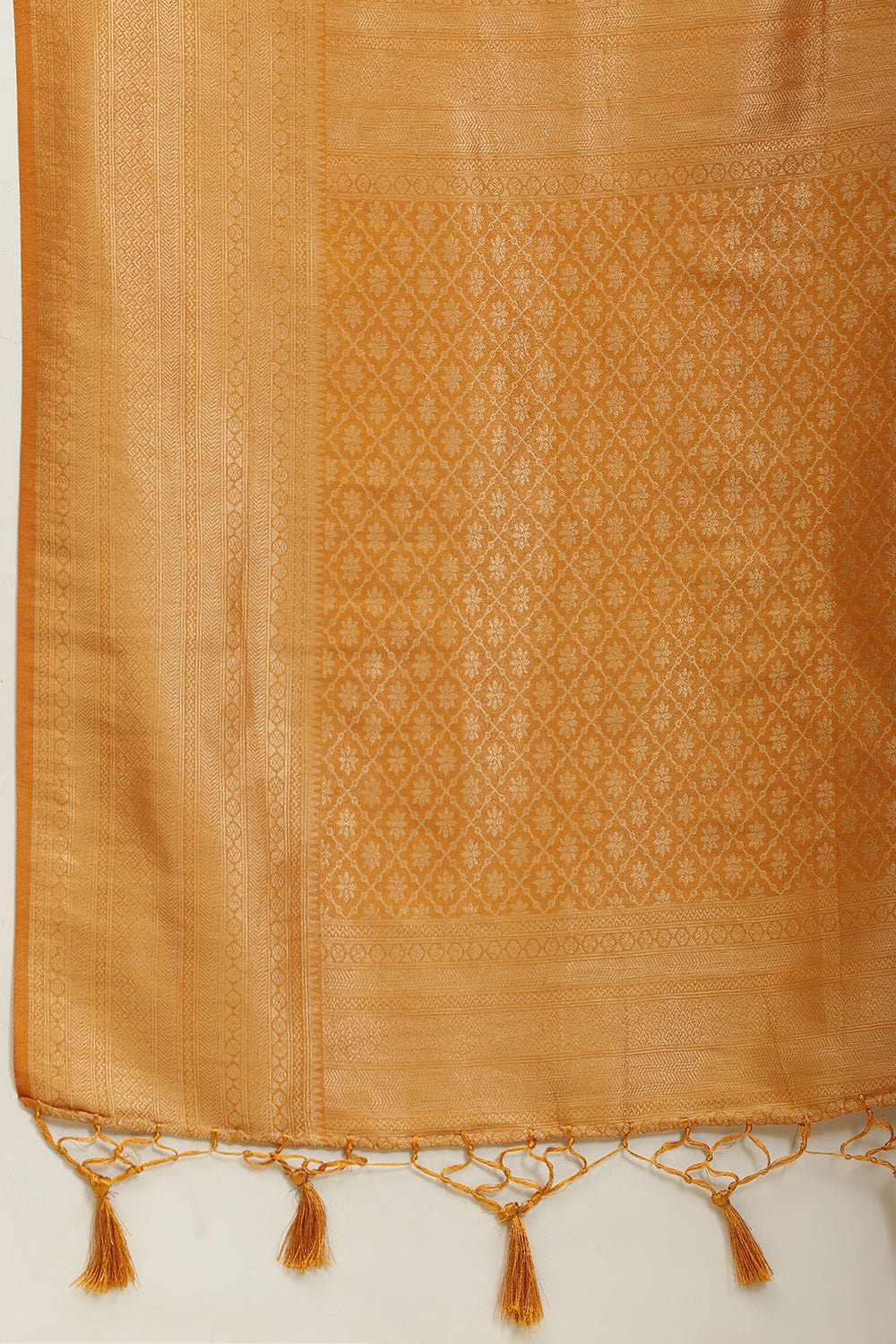 Mustard Lightweight Banarasi Silk Weaving Saree