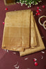 Tussar Color Kanjivaram Pure Silk Handloom Zari Saree with Temple Motifs