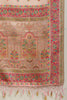 Pink Chanderi Cotton kashida Weaves Saree