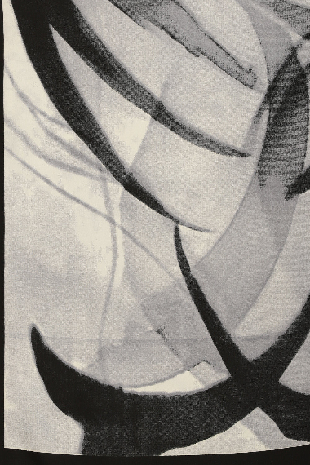 White Printed Crepe Silk Saree