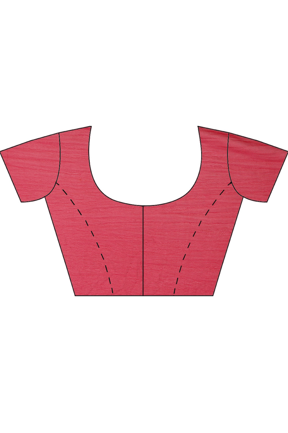 Rani Chiffon Floral Zari Border & Floral Printed Saree