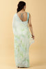 Pista Green Color Printed Chinon Saree