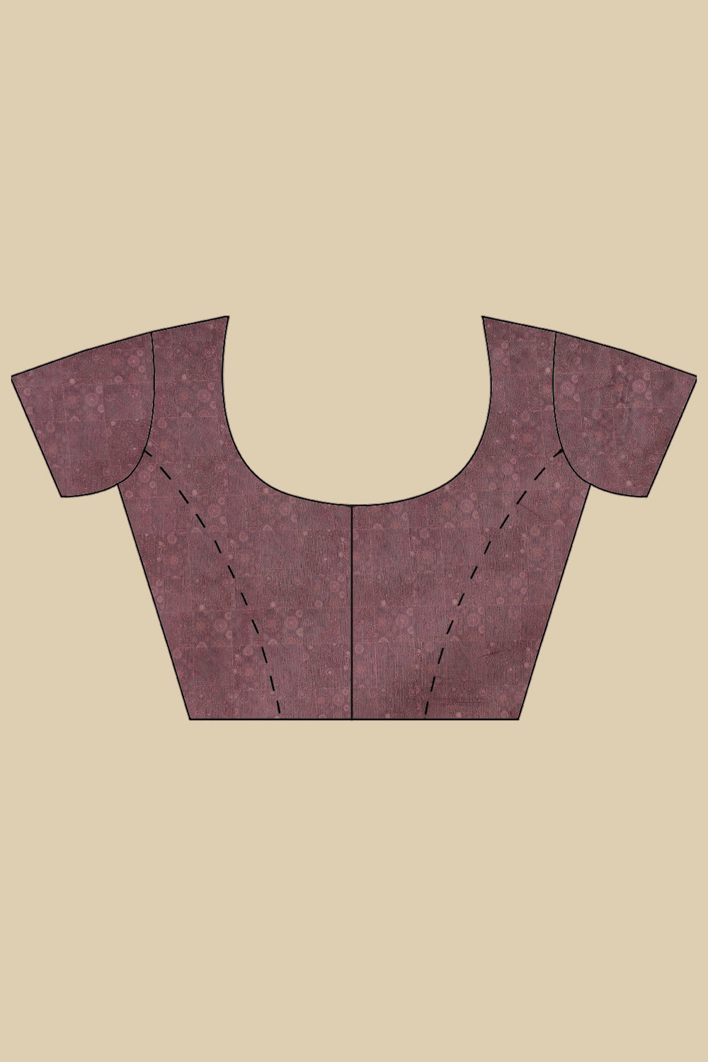 Dusky Purple Cotton Silk Printed Saree